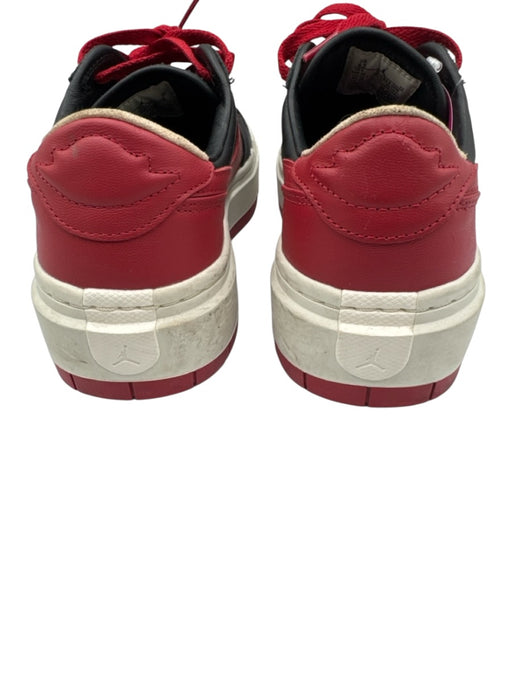 Nike Shoe Size 8.5 Black, Red, White Leather Perforated Low Top Lace Up Sneakers Black, Red, White / 8.5