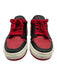 Nike Shoe Size 8.5 Black, Red, White Leather Perforated Low Top Lace Up Sneakers Black, Red, White / 8.5