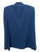 Akris Punto Size 6 dark blue Polyester Single Button Raw Edge Blazer Jacket Dark Blue / 6