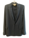 Akris Punto Size 6 Navy Blue Polyester Faux Pockets 1 Button Blazer Navy Blue / 6