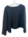 Saks Fifth Ave Size Small Black Wool & Nylon Off Center Button Closure Jacket Black / Small