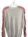 Stella McCartney Size 36 Off White & Pink Wool Long Sleeve Stripes Ruffle Top Off White & Pink / 36