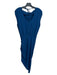 Amanda Uprichard Size S Deep Blue Gathered Detail Sleeveless Cowl neck Dress Deep Blue / S