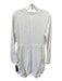 A.L.C. Size 8 White Viscose Blend Round Neck Long Sleeve Mini Back Zip Dress White / 8