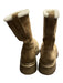 Stuart Weitzman Shoe Size 7 Tan & cream Suede & Shearling Pull on Mid Calf Boots Tan & cream / 7