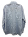Zegna Size 17 Light blue Cotton Solid Button Up Men's Long Sleeve Shirt Light blue / 17