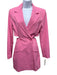 Jonathan Simkhai Size 2 Pink Nylon Blend Long Sleeve Button Down Collared Dress Pink / 2