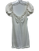 Lovers + Friends Size XS White Polyester Textured Off Shoulder Ruffle Trim Dress White / XS