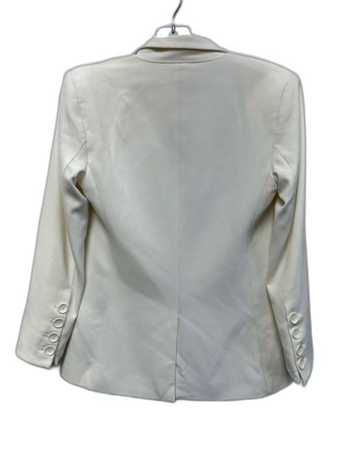 Capulet Size S Cream Polyester Blend Single Breasted Welt Pocket Blazer Jacket Cream / S