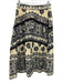 Love The Label Size XS Navy blue & Cream Cotton Shirred Button Front Skirt Set Navy blue & Cream / XS