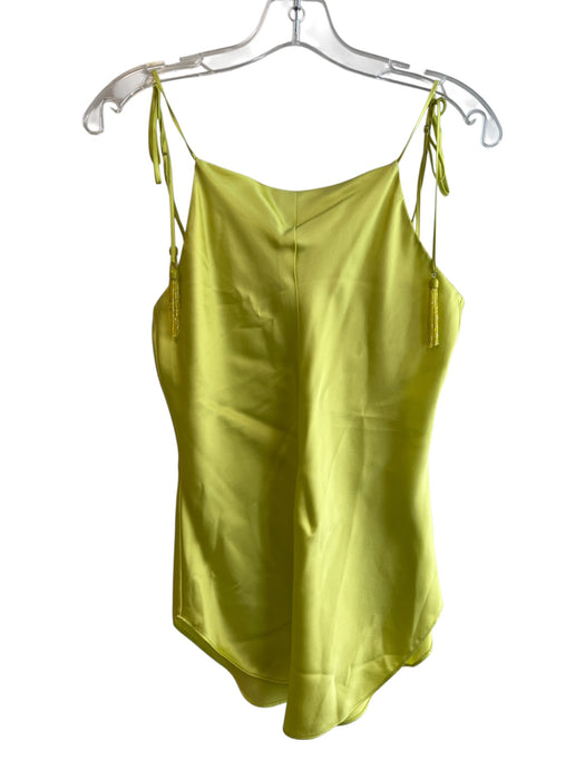 Cinq a Sept Size 0 Yellow Silk & Acetate Blazer Tassel Detail Set Yellow / 0