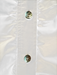 Ganni Size 36 Tan Cotton Scoop Neck 3/4 Balloon Sleeve Solid Color Dress Tan / 36
