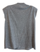 Cinq a Sept Size XS Grey Polyester & Cotton Sleeveless Beaded Detail Top Grey / XS