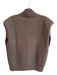 En Saison Size XS Brown Acrylic Knit High Neck Sleeveless Vest Sweater Brown / XS