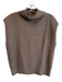 En Saison Size XS Brown Acrylic Knit High Neck Sleeveless Vest Sweater Brown / XS