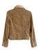 Tango Size Est. XS Brown Cotton Corduroy fur accent Long Sleeve Zip front Jacket Brown / Est. XS