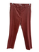 Frame Size 2 Pink Cotton Blend Velvet Mid Rise Button Front Pants Set Pink / 2