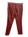 Frame Size 2 Pink Cotton Blend Velvet Mid Rise Button Front Pants Set Pink / 2