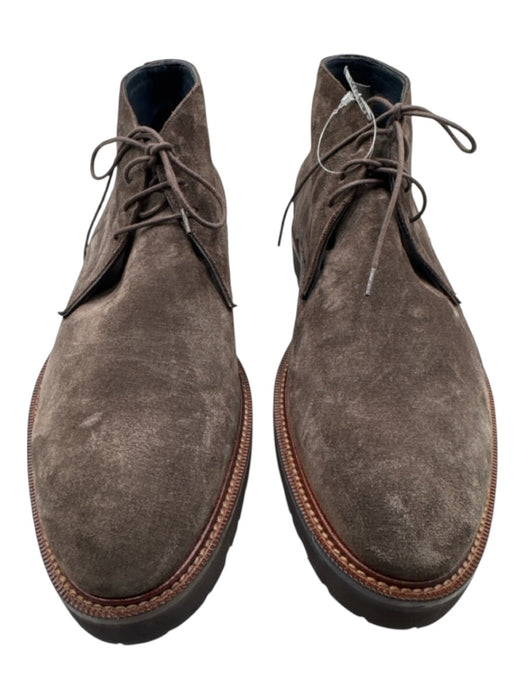 Di Bianco Shoe Size 9.5 Brown Suede Solid Boot Men's Shoes Brown / 9.5