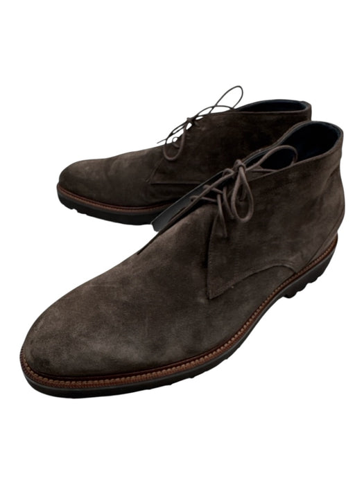 Di Bianco Shoe Size 9.5 Brown Suede Solid Boot Men's Shoes Brown / 9.5