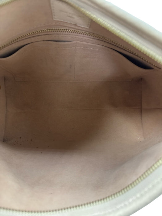 Louis Vuitton Beige Leather Embossed Monogram Empreinte Pouch Inc. Bag Beige / PM