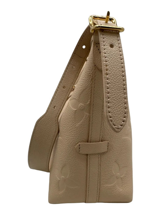 Louis Vuitton Beige Leather Embossed Monogram Empreinte Pouch Inc. Bag Beige / PM