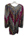 Saylor Size XS Gold, Silver & Pink Polyester Sequin Long Sleeve V Back Dress Gold, Silver & Pink / XS