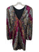 Saylor Size XS Gold, Silver & Pink Polyester Sequin Long Sleeve V Back Dress Gold, Silver & Pink / XS