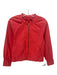 Mother Size XS Salmon Orange Cotton Blend Zip Front Pockets Cropped Jacket Salmon Orange / XS