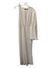 Kosmios Size M Cream Silk One Sleeve Tie Sleeve Cinch Waist Maxi Dress Cream / M