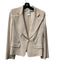 Sonia Rykiel Size 38 Cream Acetate Blend Wide Lapel One Button Tonal Jacket Cream / 38