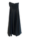 Favorite Daughter Size 6 Black Lyocell Strapless solid color Shirred Back Dress Black / 6