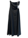 Favorite Daughter Size 6 Black Lyocell Strapless solid color Shirred Back Dress Black / 6