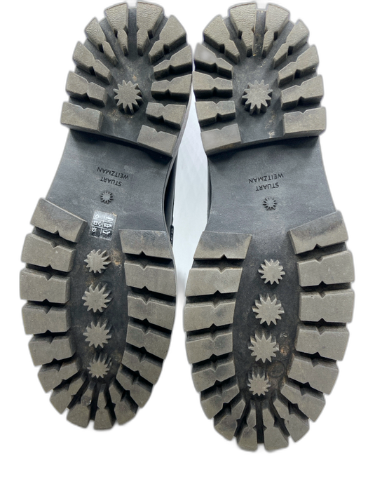 Stuart Weitzman Shoe Size 37.5 Black Leather Gold hardware Horsebit loafer Flats Black / 37.5