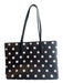 Kate Spade Black & White Leather Polka Dot shoulder bag Purse Black & White / Large