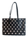 Kate Spade Black & White Leather Polka Dot shoulder bag Purse Black & White / Large