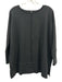 Spanx Size XS Black Polyester Blend Exposed Seams 3/4 Sleeve Top Black / XS