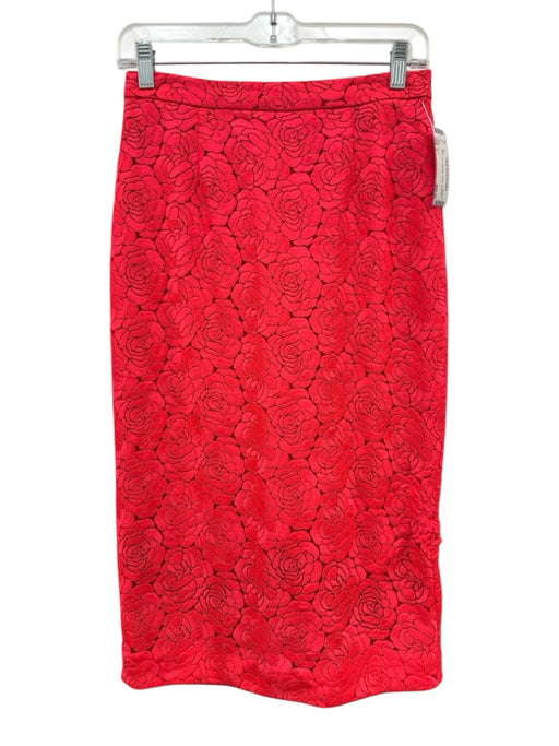 A.L.C. Size 2 Neon Pink Polyester Pencil Skirt Neon Pink / 2