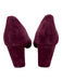 Tory Burch Shoe Size 7 Plum Leather Suede Block Heel Goldtone Hardware Pumps Plum / 7
