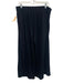 ett:twa Size Medium Black Rayon Blend Elastic Waist Button Front Pleated Pants Black / Medium