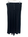 ett:twa Size Medium Black Rayon Blend Elastic Waist Button Front Pleated Pants Black / Medium