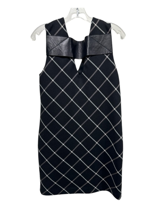 Rag & Bone Size 6 Black & White Polyester & Wool Blend Sleeveless Diamond Dress Black & White / 6