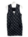 Rag & Bone Size 6 Black & White Polyester & Wool Blend Sleeveless Diamond Dress Black & White / 6