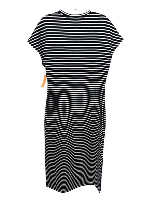 Spanx Size M Black & White Modal & Polyester Sleeveless Horizontal Stripe Dress Black & White / M