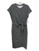 Spanx Size M Black & White Modal & Polyester Sleeveless Horizontal Stripe Dress Black & White / M
