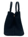 Prada Black & White Canvas 2 Handles Open Top Crossbody Gold Hardware Bag Black & White / S