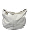 Bottega Veneta Off White Leather Shoulder Bag Magnetic Close Hobo Bag Off White / M