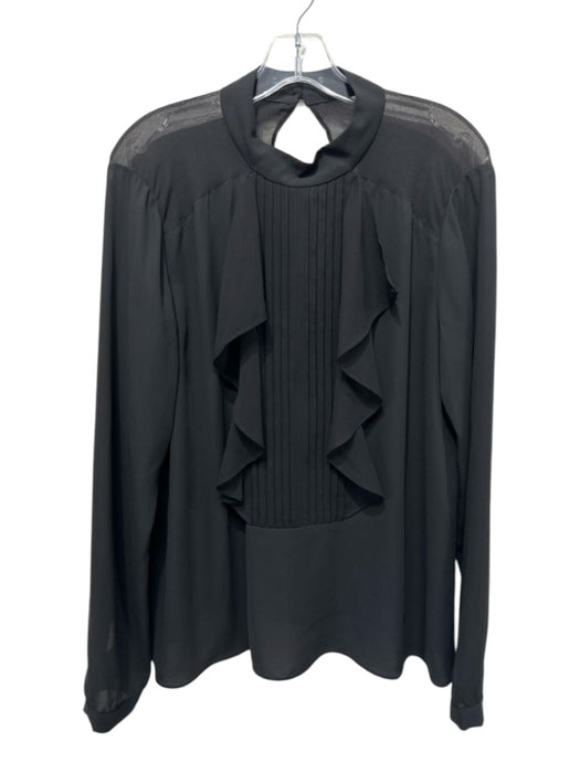 Rachel Rachel Roy Size 12 Black Polyester Long Sleeve Top Black / 12