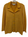 St John Collection Size 8 Yellow & Cream Wool Blend Knit Stripe Lapel Cardigan Yellow & Cream / 8