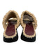 Staud Shoe Size 10 Beige & Black Leather Shearling 2 Strap Platform Sandals Beige & Black / 10